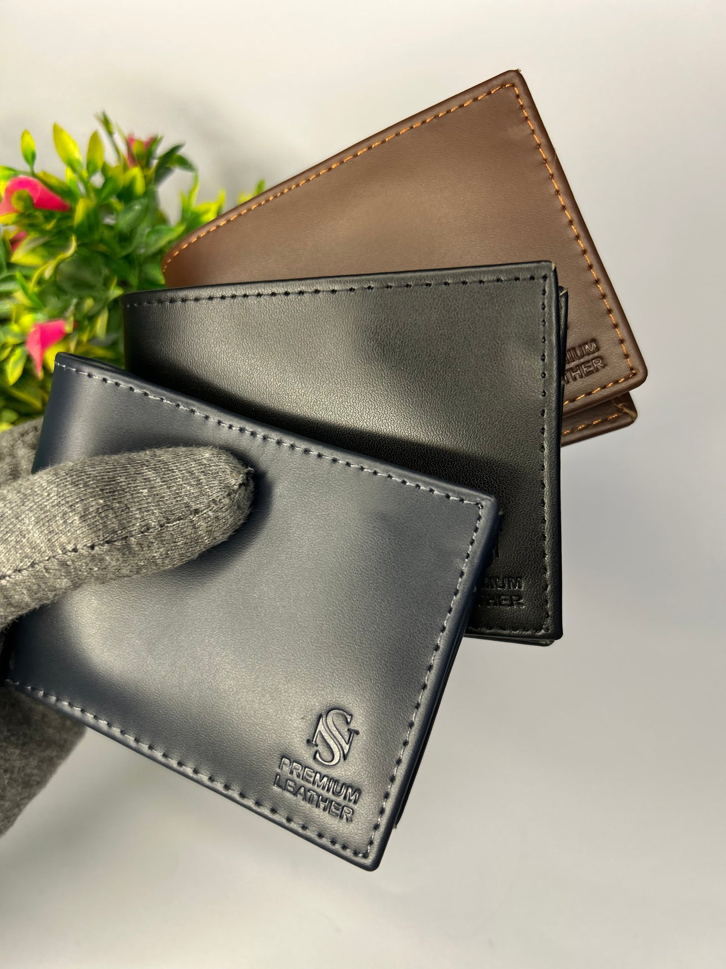 Geniune cow leather wallet model 03