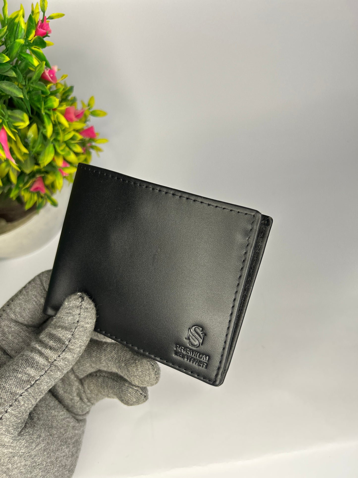 Genuine cow leather wallet model zb3