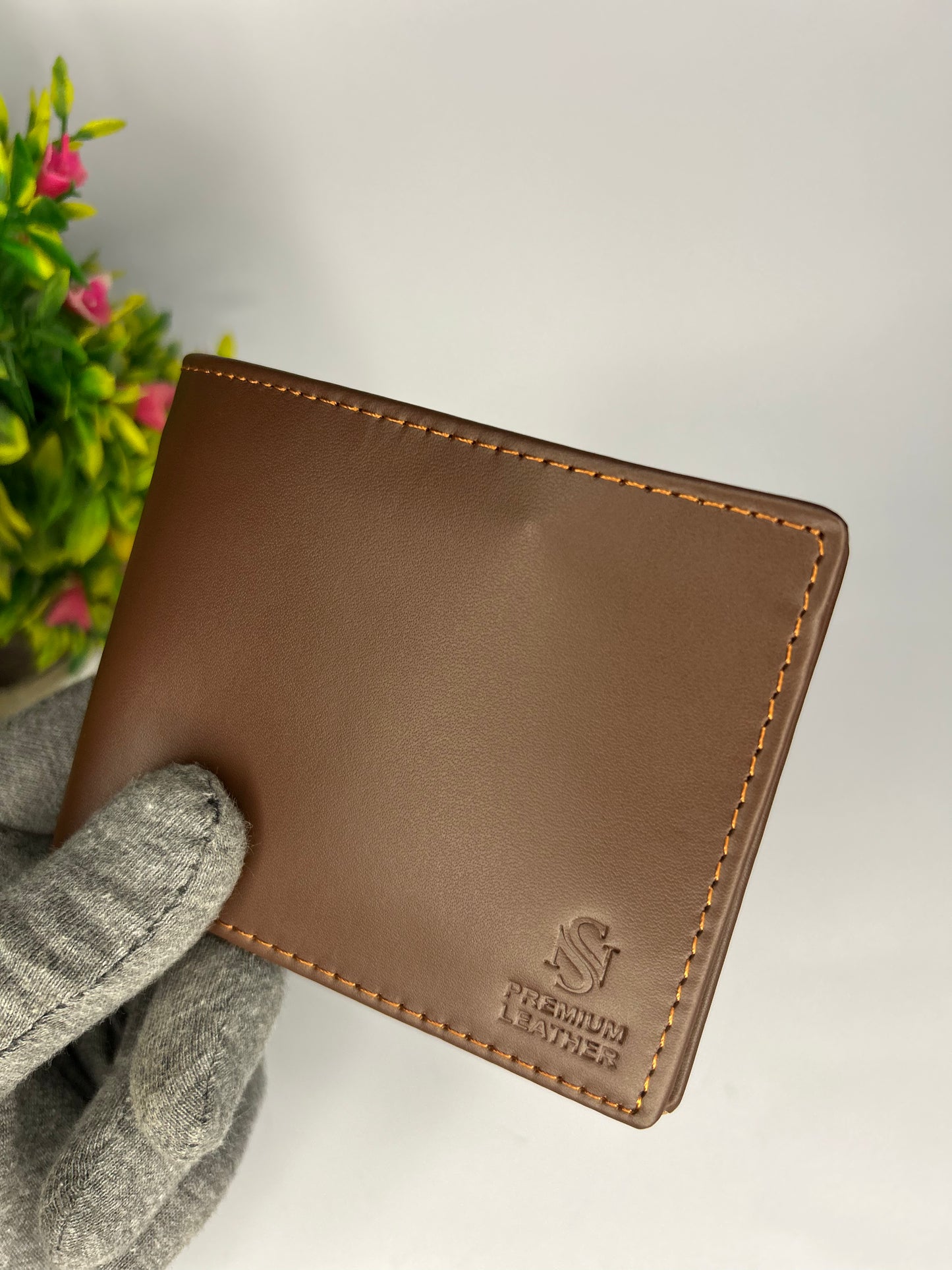 Genuine cow leather wallet model zb3